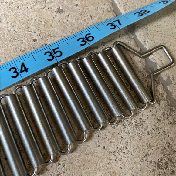 Rare Vintage YSL Yves Saint Laurent Metal Disco Bullet Chain Belt Signed - Picture 4 of 5